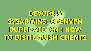 DevOps & SysAdmins: OpenVPN duplicate-cn : how to distinguish clients