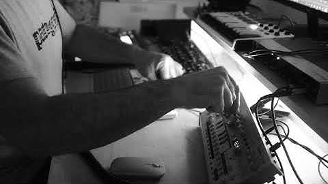 Ableton With Roland TB-03, Behringer Model D, Maschine and a Korg M1