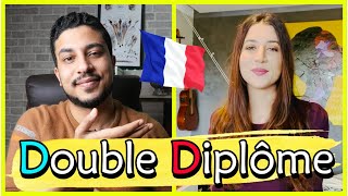 DOUBLE DIPLOME | La bourse |  طريقة للهجرة لفرنسا لإتمام الدارسة مع @Hajar Ram