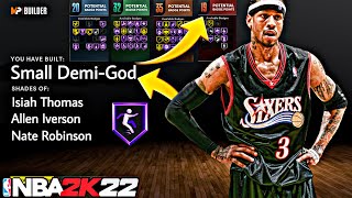 THE BEST NEW SMALL POINT GUARD BUILD ON NBA 2K22 NEXT GEN - SMALL DEMI-GOD - UNDER 6 FEET - OVER