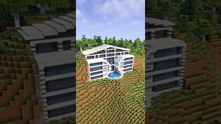 Minecraft Modern Cliff Mansion Tutorial Timelapse 🤯