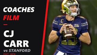 CJ Carr Plays vs Stanford | Notre Dame 2026