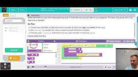 Code.org - Event-Driven Programming in App Lab: User Input and Strings #6