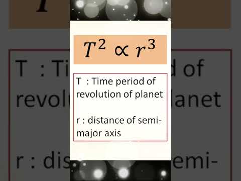 تصویری: نام دیگر قانون سوم کپلر چیست؟