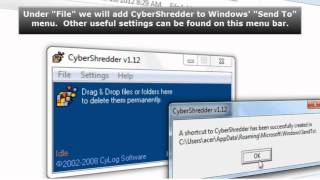Cybershredder Tutorial
