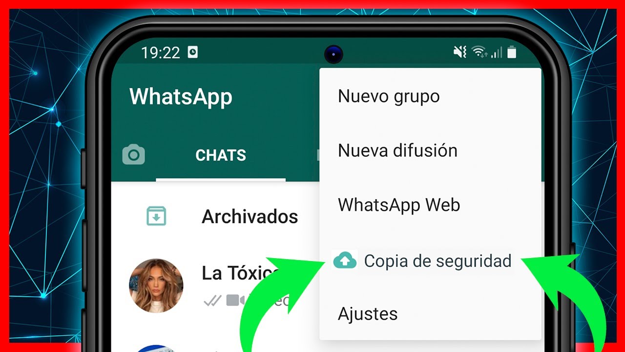 Cómo hacer COPIA de SEGURIDAD en WHATSAPP YouTube