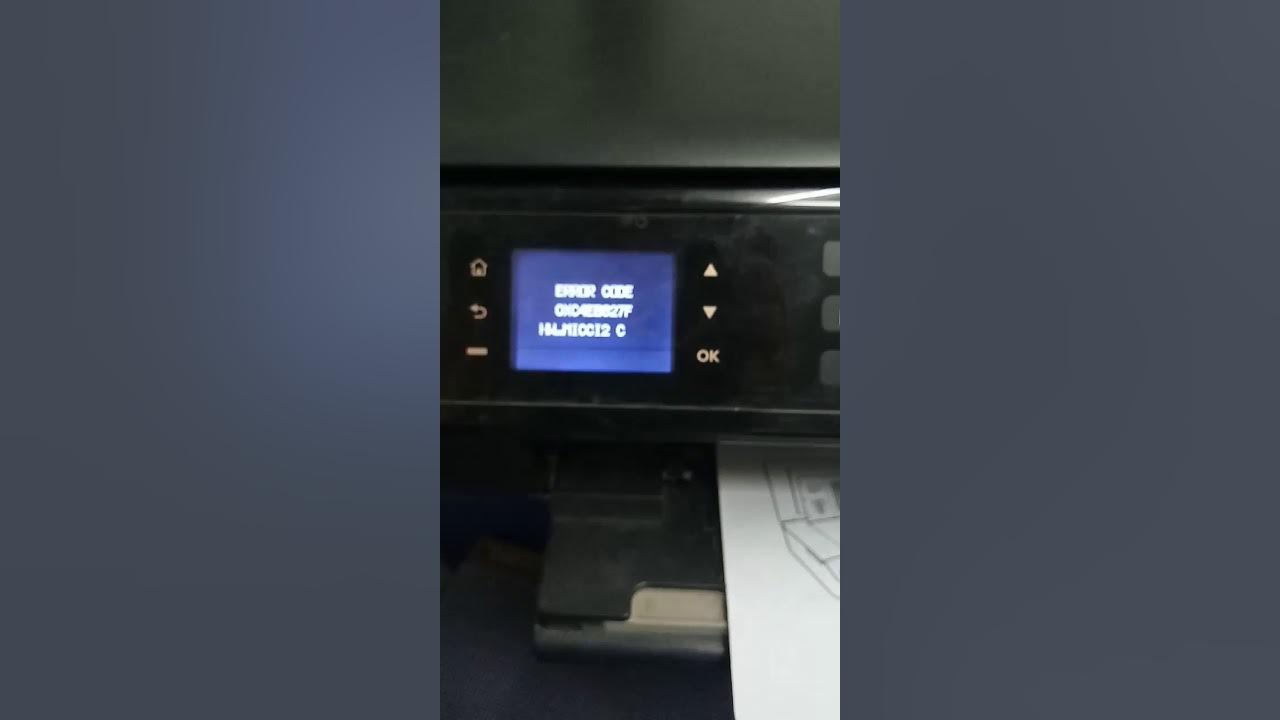 Hp officejet 4632 with an error code OXC4EB827F - YouTube