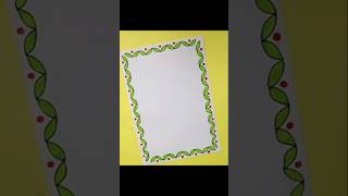 Easy front page #border #design making
