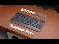 Lofree edge sound test  kailh pom switch 20