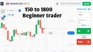 Quotex 150 to 1800 Power of knowledge | Binary Trading |#quotexlivetrading