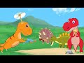 Dinosaur World In The Happy Forest | Best Dinosaur Cartoon Collection | Funny Dinosaur Family