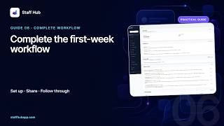 The Complete New-Starter Workflow in Staff Hub