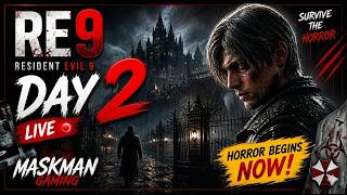 RE9 Live 🔴 Day 2 😱 Horror Begins NOW 💀 | Resident Evil 9 Hindi
