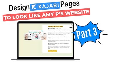 Kajabi Design: Make your Kajabi landing page look like an Amy P page (part 3)