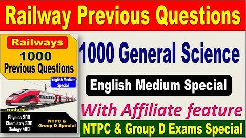 Railway 1000 general science previous Questions english Medium  aspirants special by SRINIVASMech