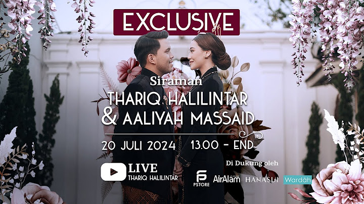 EXCLUSIVE! SIRAMAN THARIQ HALILINTAR & AALIYAH MASSAID