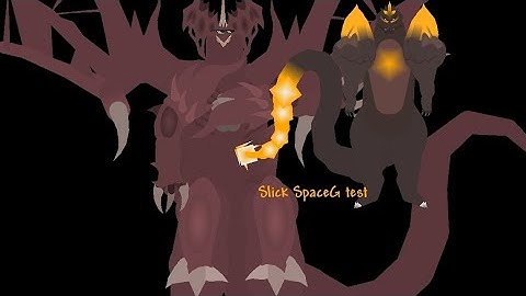 Slick Space Godzilla test