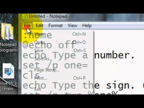 CMD Tutorial: Calculator with CMD and Notepad