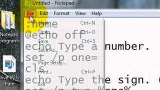 CMD Tutorial: Calculator with CMD and Notepad
