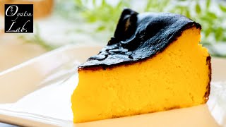 Pumpkin Basque Burnt Cheesecake Recipe / かぼちゃのバスクチーズケーキの作り方 | Oyatsu Lab.