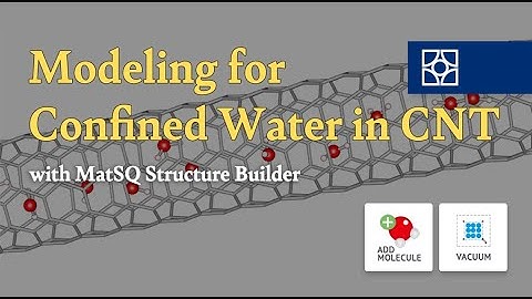 [Materials Square] Water Confined in CNT | Structure Builder