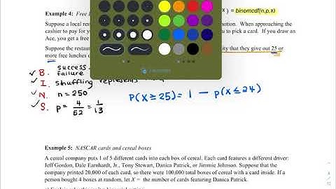 AP Stats 6.3 Video B (binomialcdf calculator feature and introduction to the 10% condition)