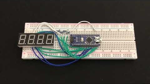 How to drive a seven segment display with an Arduino.