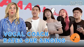 Professional Vocal Coach Rates Our Singing | RATED Ep.3