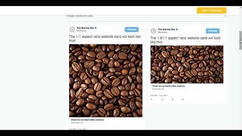 What are the Twitter Advertiser creative specifications - Image website card