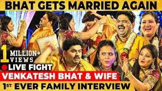 Venkatesh Bhat vs WifeLIVE FIGHTInterviewலயே செம்ம அடி அடிக்குறாரு1st Ever Family Interview❤