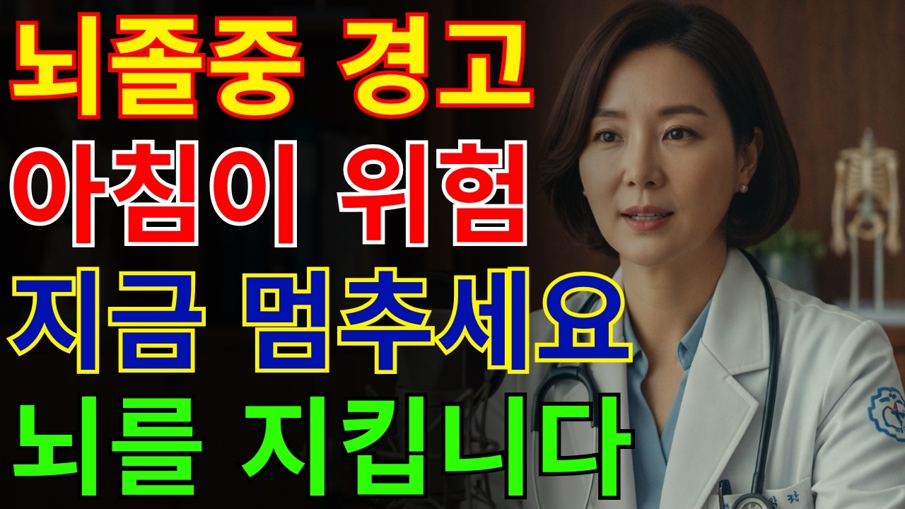 뇌졸중 막고 싶다면 지금 당장 바꾸세요 | 건강 | 뇌 | 혈관 | 오디오북 |