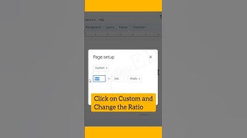 How to make Portrait Slide in Google Slides II Google Slides Shortcuts II Shortcuts