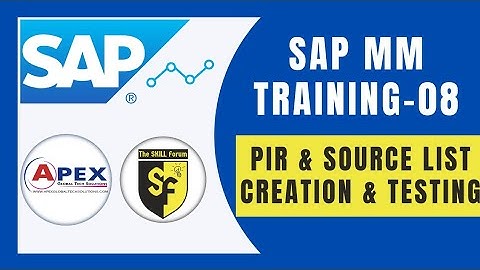 SAP MM PIR AND SOURCE LIST CREATION AND TESTING | COMPLETE MATERIAL MASTER CREATION AND TESTING