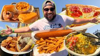 I Ate at EVERY Restaurant at Six Flags Over Georgia...Then Rode Roller Coasters IMMEDIATELY After!