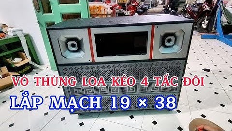 Vỏ thùng loa kéo 4 tấc đôi mẫu mới Tháng 10/2023/Loa kéo Tiên Tiến