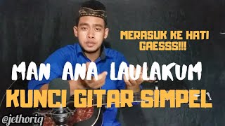 Kunci gitar simpel (Man Ana Laulakum) by Thoriq Bakhri tutorial gitar untuk pemula