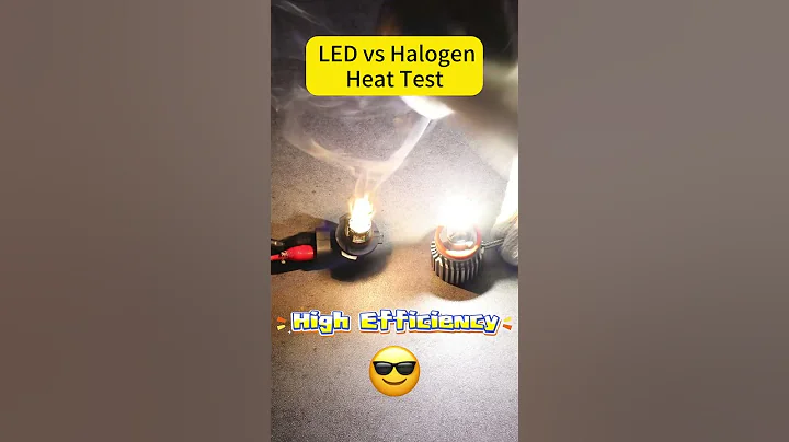 Halogen vs LED Headlight: Heat Test! 🔥 See Which One MELTS Foam! #ledheadlights #halogen