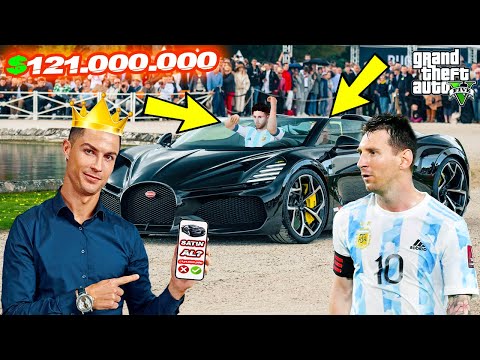 RONALDO VE MESSİ AÇIK ARTTIRMADAN ARABA SATIN ALMAYA GİDİYOR!(KAVGA ÇIKTI!) - GTA 5