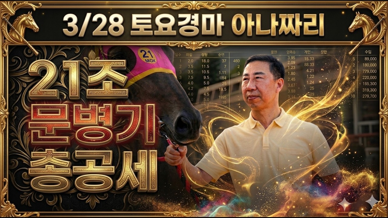 3/28 토요경마 아나짜리 기대감 가득한 오늘