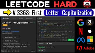 Leetcode HARD 3368 - Recursive CTE Trick That Solves Hardest String Problem | SQL Tutorial