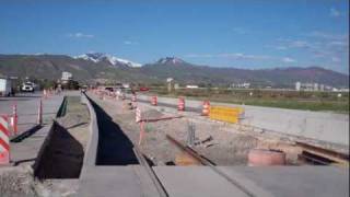 Airport TRAX Line Construction at 2400 West and North Temple