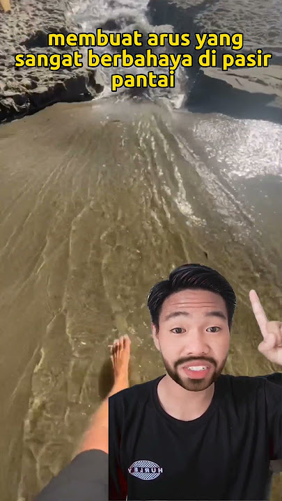 ARUS BUATAN DI PINGGIR PANTAI 🌊 #shorts #shortsfeed