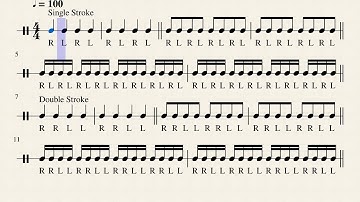 3 Basics Rudiments 100BPM