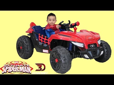 kid trax spiderman dune buggy