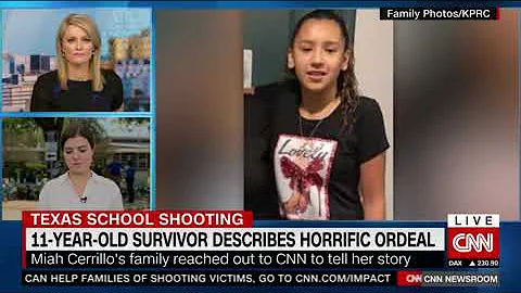 11 year old survivor describes how she survived the Uvalde School shooting