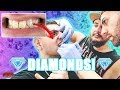 1ST EVER DIAMOND TOOTH PIERCINGS!?