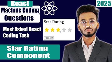 Star Rating Component |  React machine coding interview questions | 2024 #react #javascript