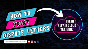 Credit Repair Hacks | Credit Report Disputes: How to Print Dispute Letters 2023