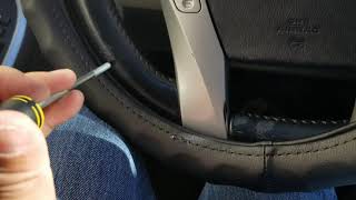 How to put A Steering wheel cover on A Steering wheel the Easy way...