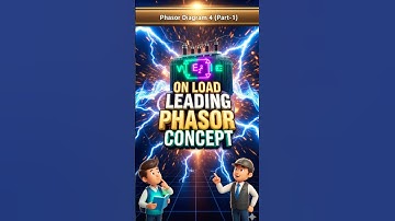 📈On-Load Transformer Phasor Concept (Leading PF) Basics"#shorts#viral#viralvideo#trending#electrical
